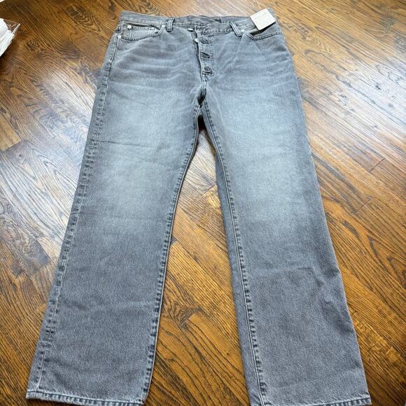 Madewell Denim - NWT Madewell '90s Straight W 32 Straight Leg High Rise Button Fly Burwick Wash